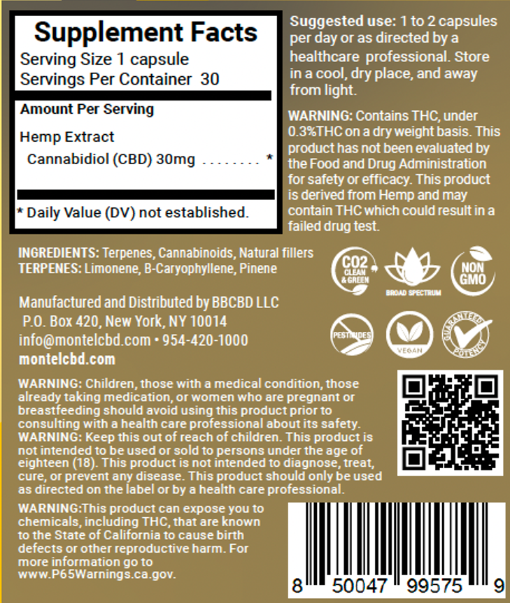 LivBetr CBD Full Spectrum Hemp Extract Capsules