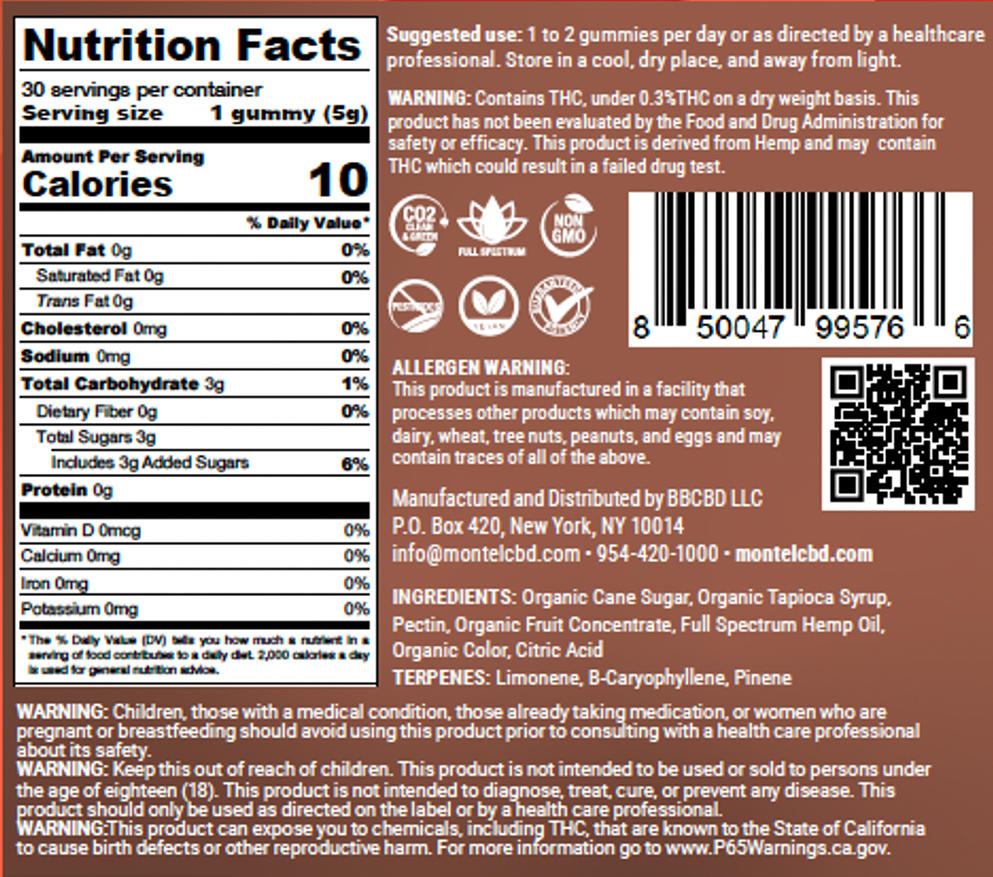 LivBetr Alert Full Spectrum Hemp Extract Gummies – Green Apple