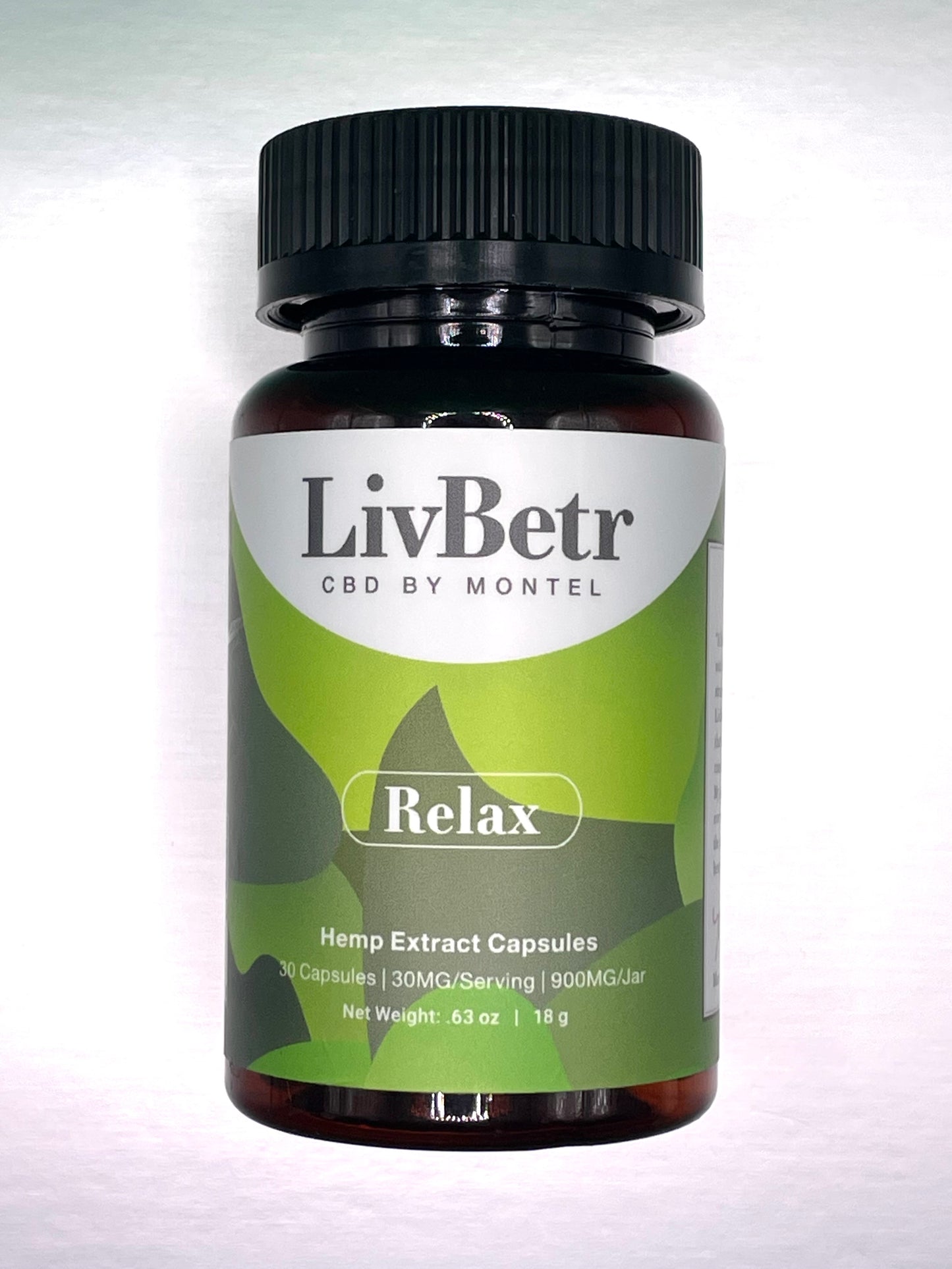 LivBetr Relax Full Spectrum Hemp Extract Capsules