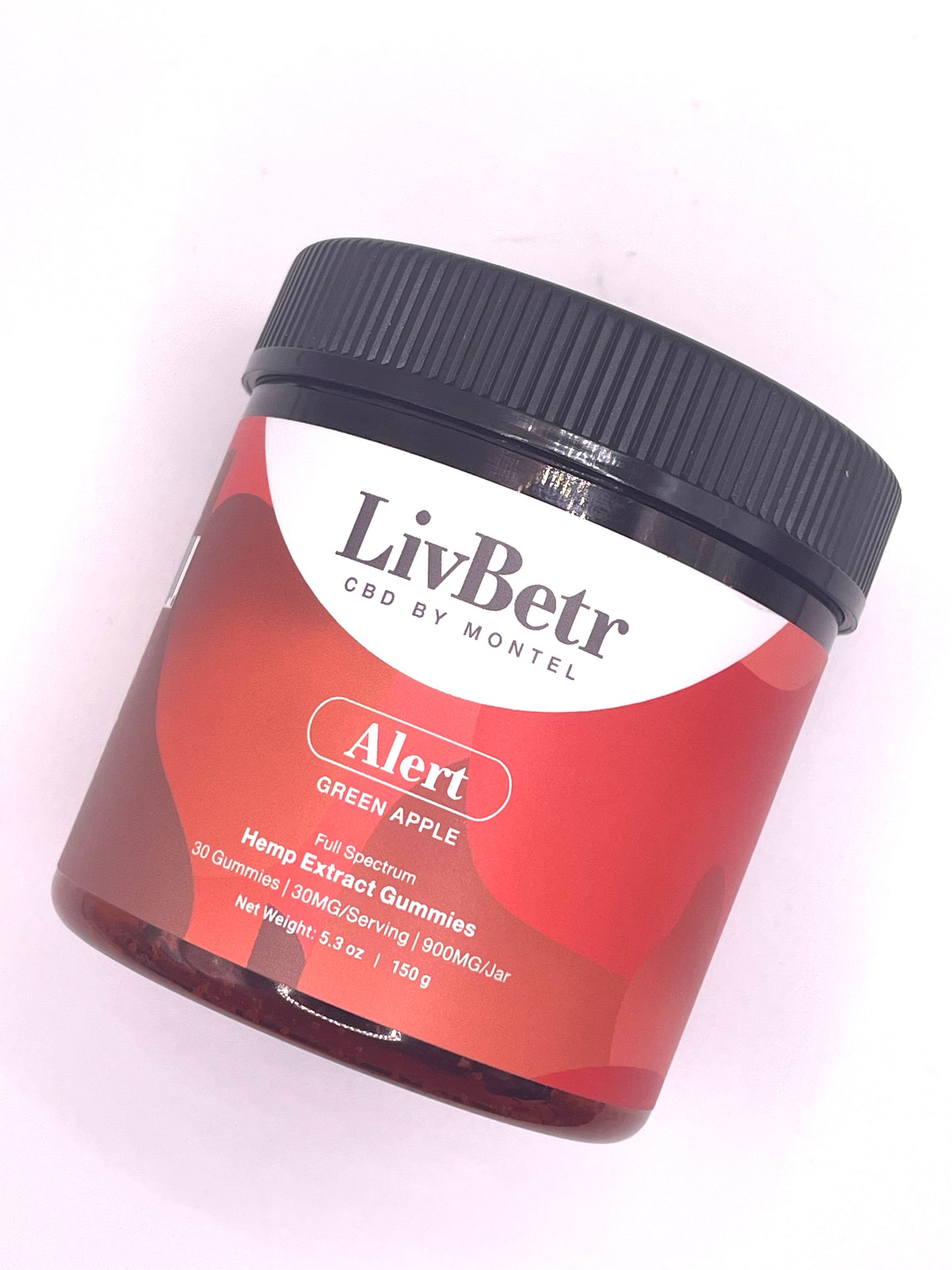 LivBetr Alert Full Spectrum Hemp Extract Gummies – Green Apple