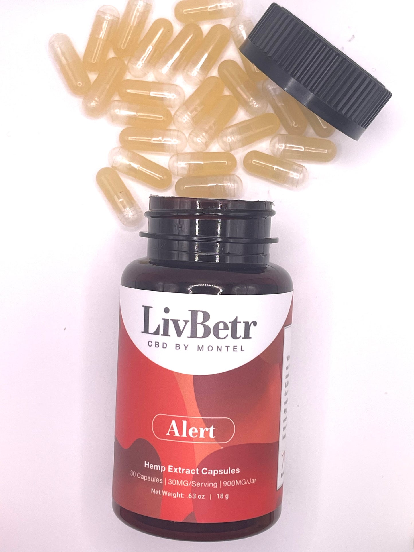 LivBetr Alert Full Spectrum Hemp Extract Capsules