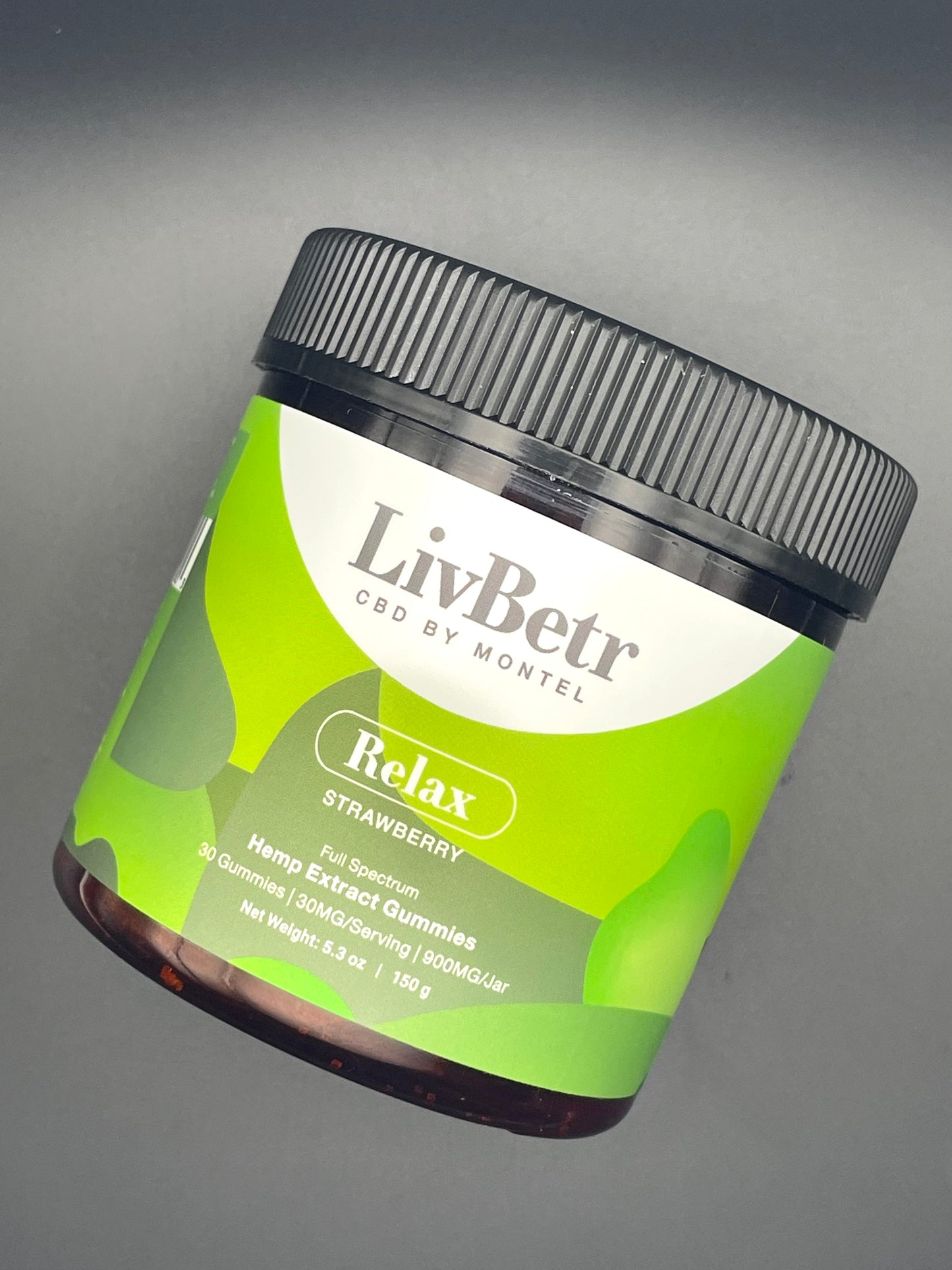 LivBetr Relax Full Spectrum Hemp Extract Gummies – Strawberry