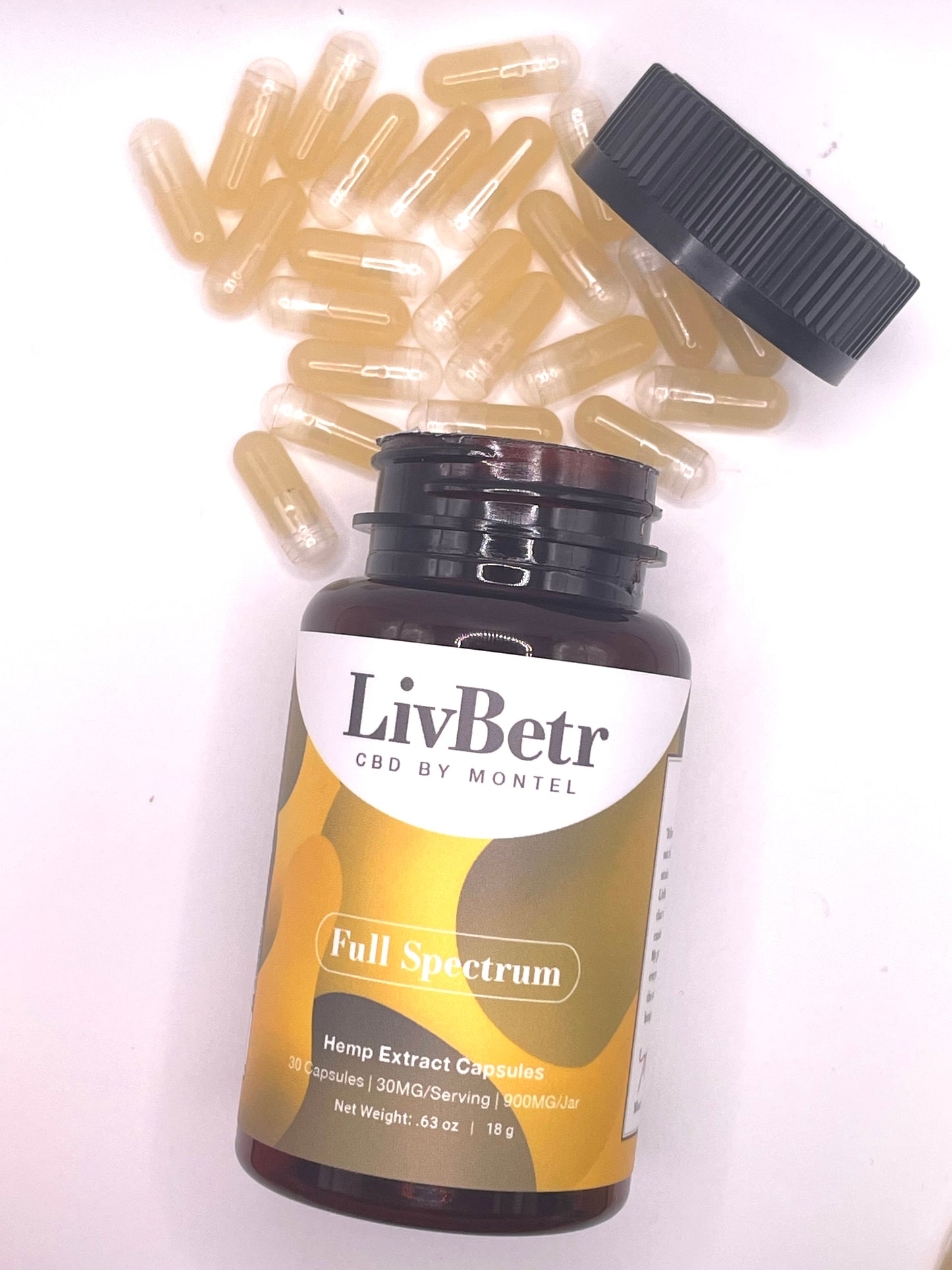 LivBetr CBD Full Spectrum Hemp Extract Capsules