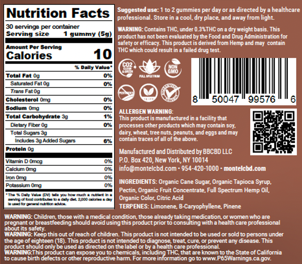LivBetr Alert Full Spectrum Hemp Extract Gummies – Strawberry